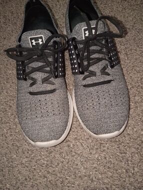 Under Armour Women's Grey and Black Athletic Trainers
